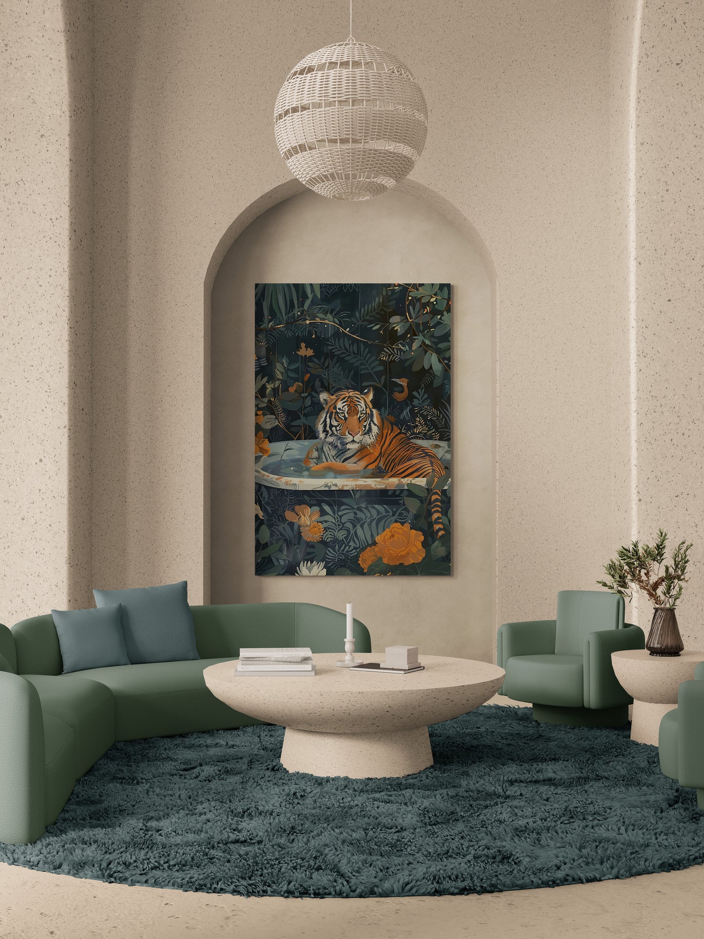 TIGER IN TUB
