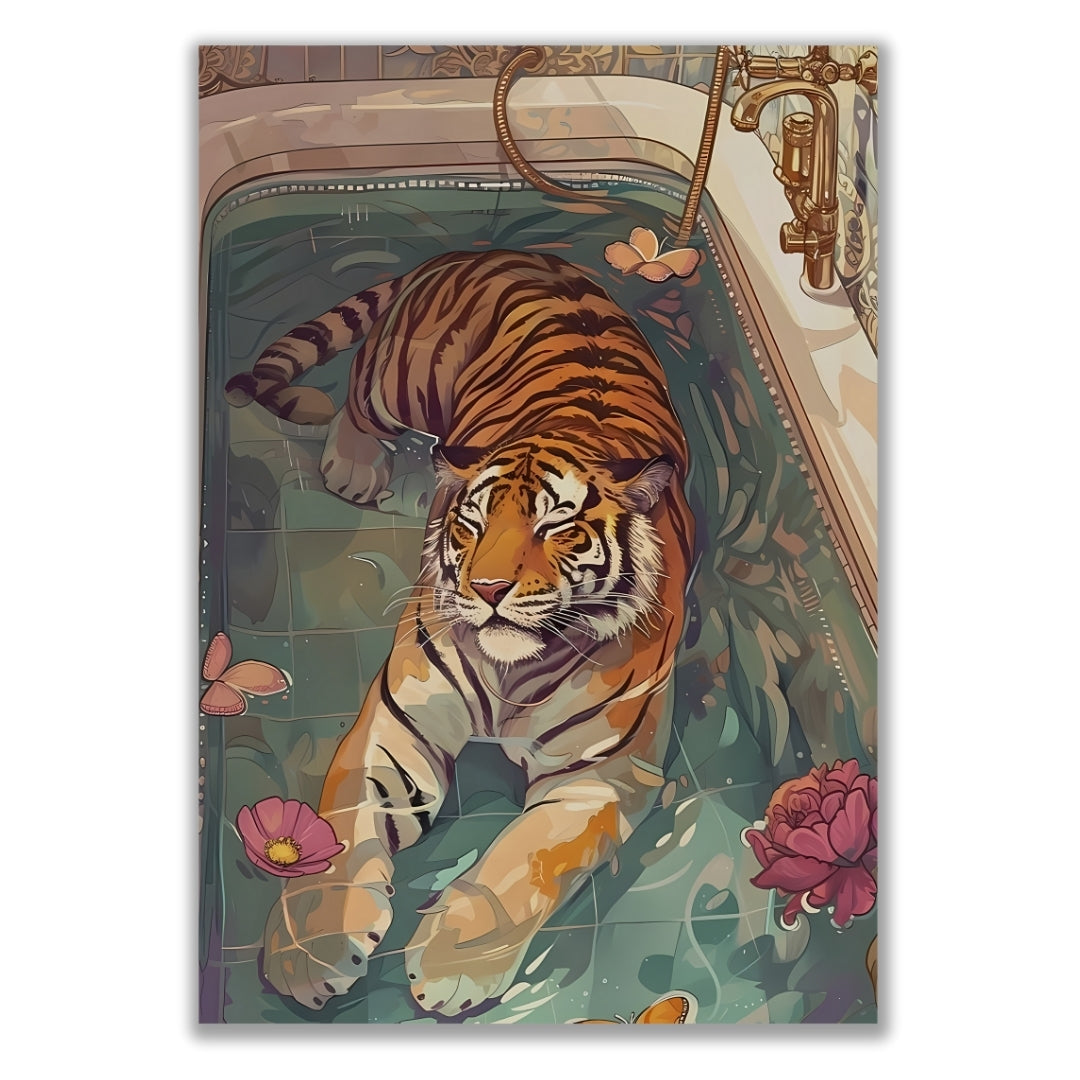 TIGER IN TUB