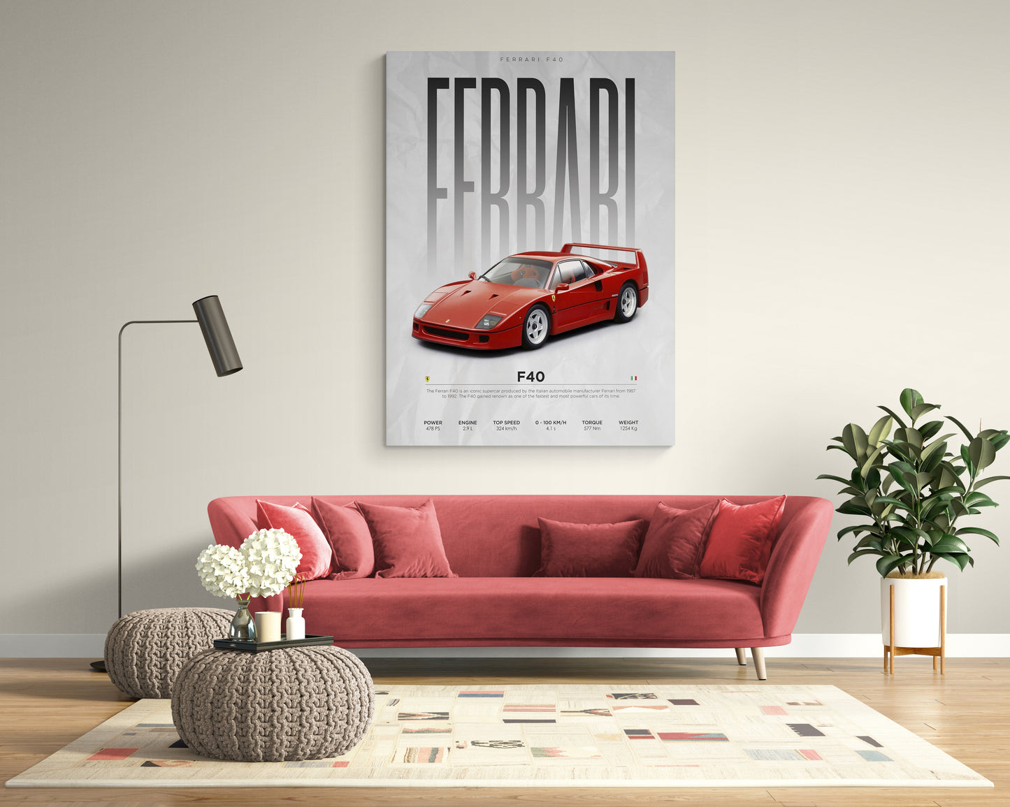 Discover the thrill of our Sports Car Super Cars Canvas collection at Essential Walls. Elevate your space with captivating lounge interior designs and vibrant wall artwork. Explore our range of sports car artwork perfect for your living room dรฉcor.