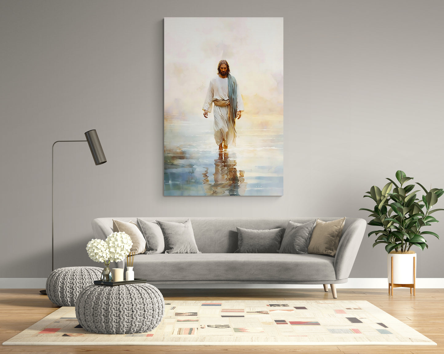 JESUS CHRIST WALKING ON WATER
