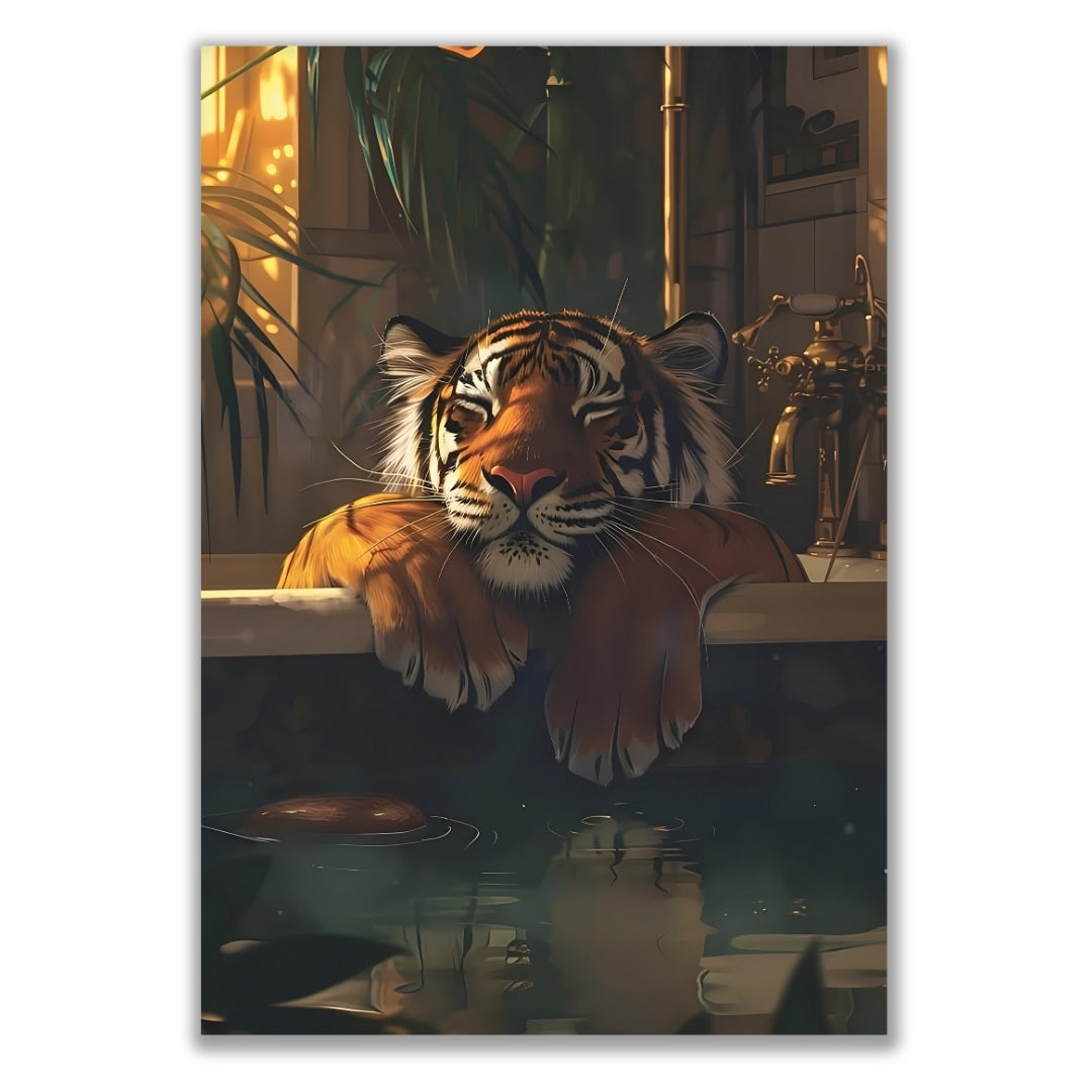 TIGER IN TUB