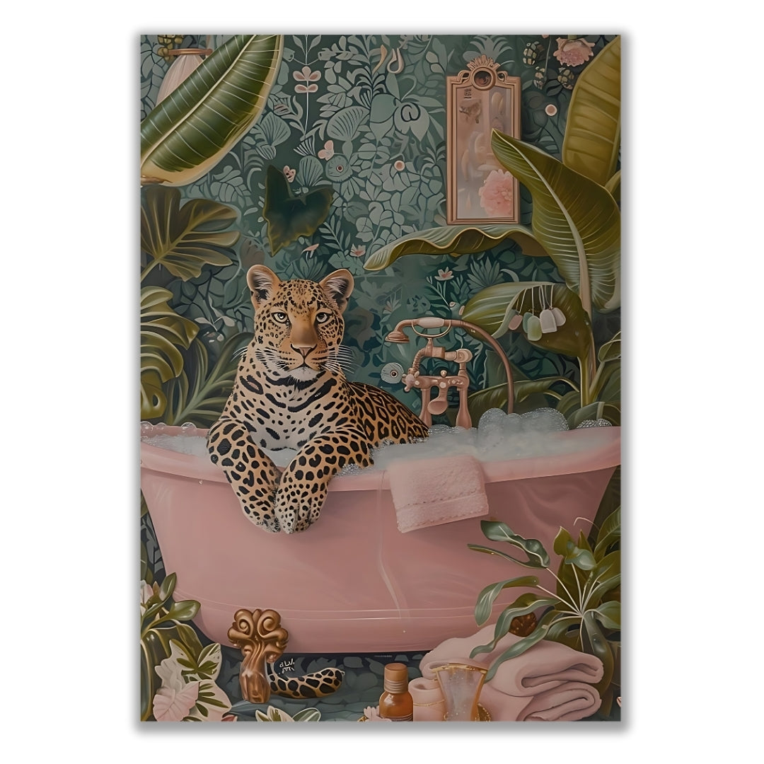 LEOPARD IN TUB