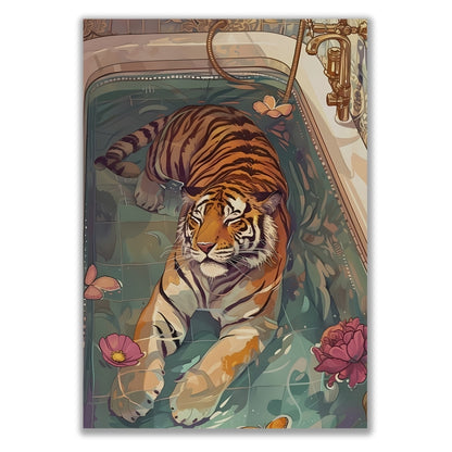 TIGER IN TUB