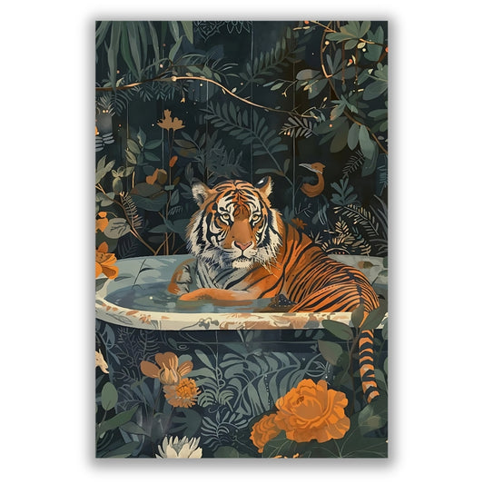 TIGER IN TUB