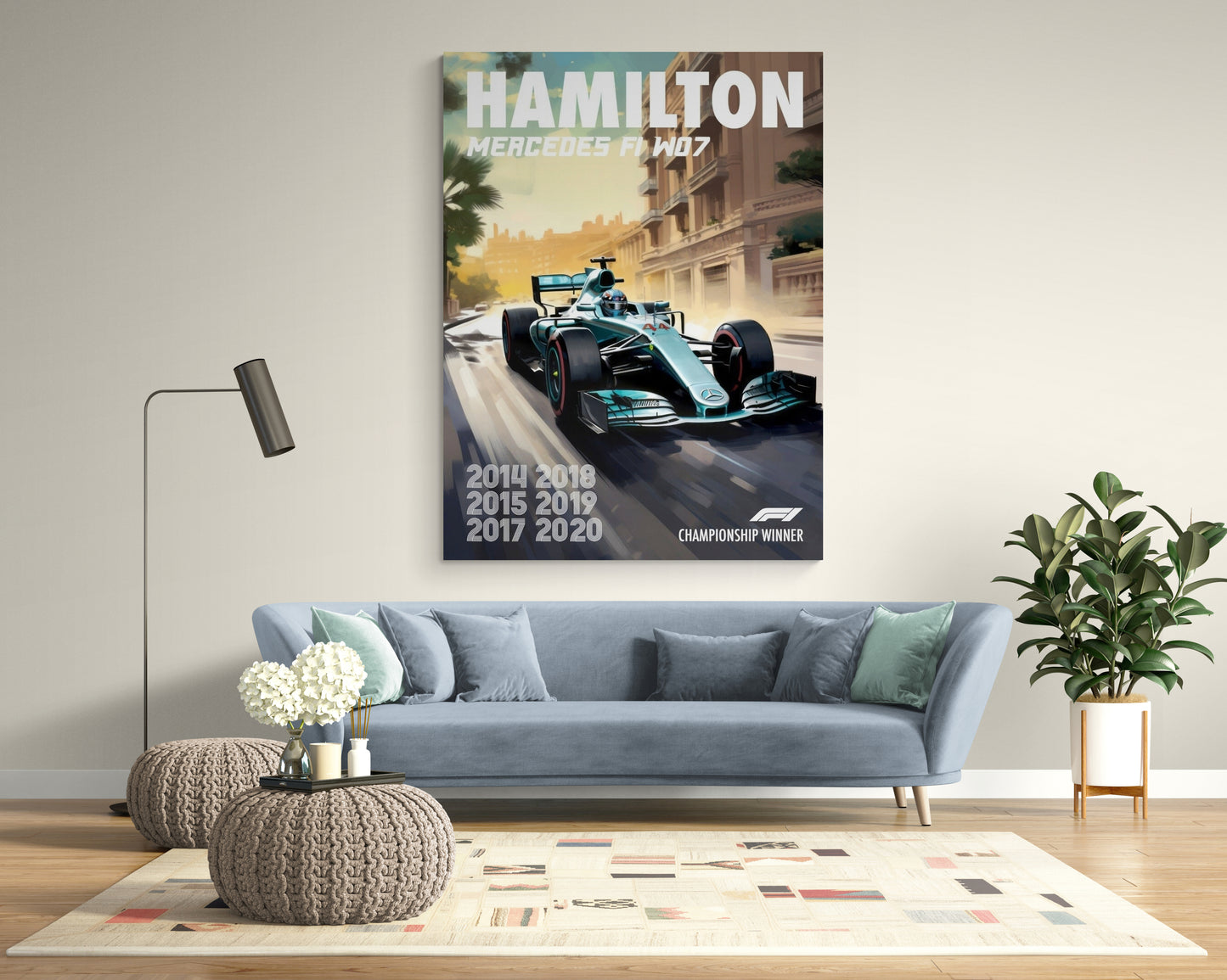 HAMILTON MERCEDES F1 WO7