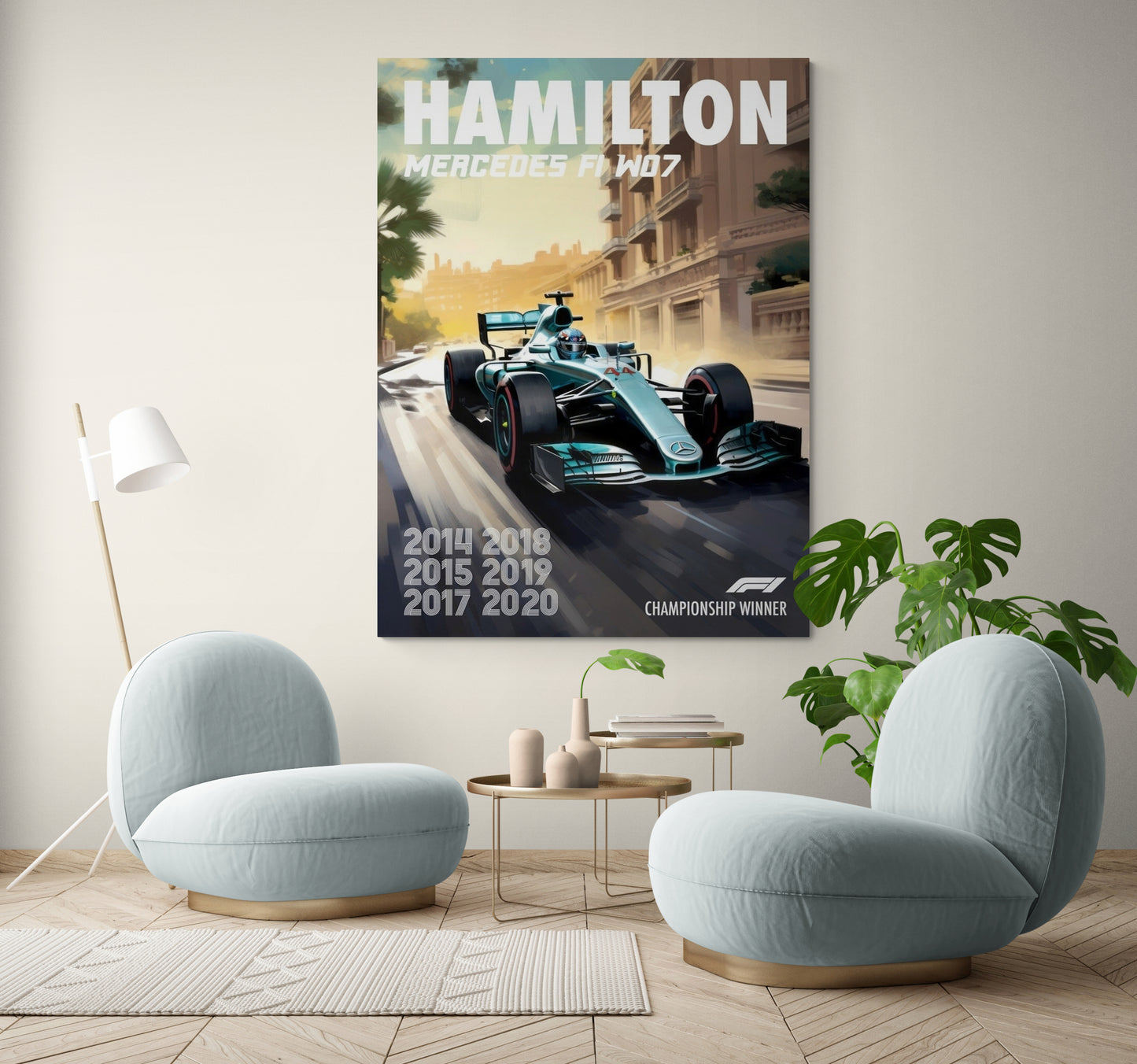 HAMILTON MERCEDES F1 WO7