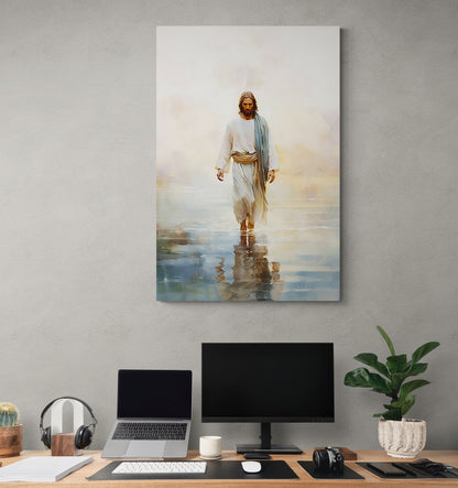 JESUS CHRIST WALKING ON WATER