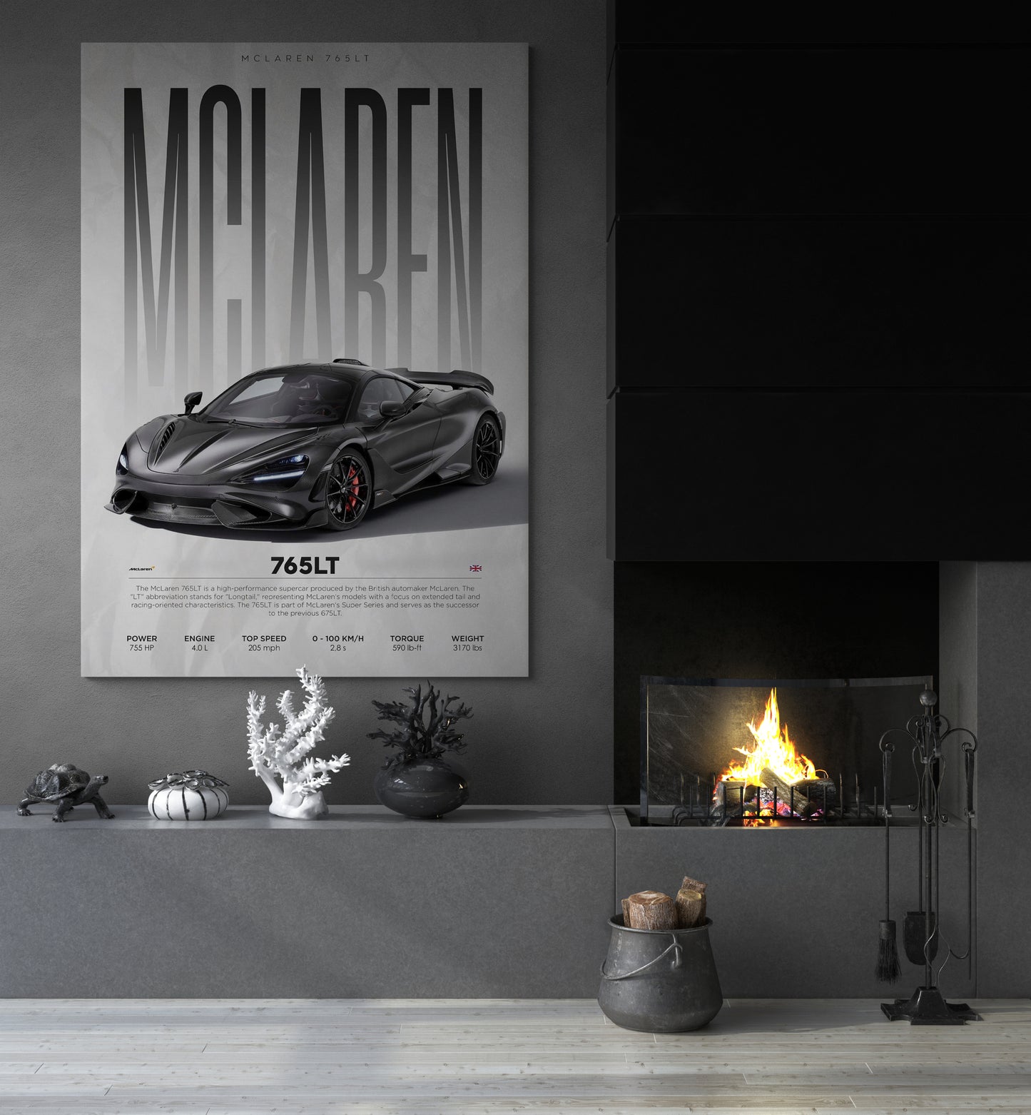 Delve into our exquisite collection of artistic posters and painting posters, meticulously curated to complement interior decoration with our mclaren 765lt poster and elevate home designing in India. Discover the perfect art posters to adorn your space, meticulously crafted to inspire and enhance the ambiance, only at Essential Walls.