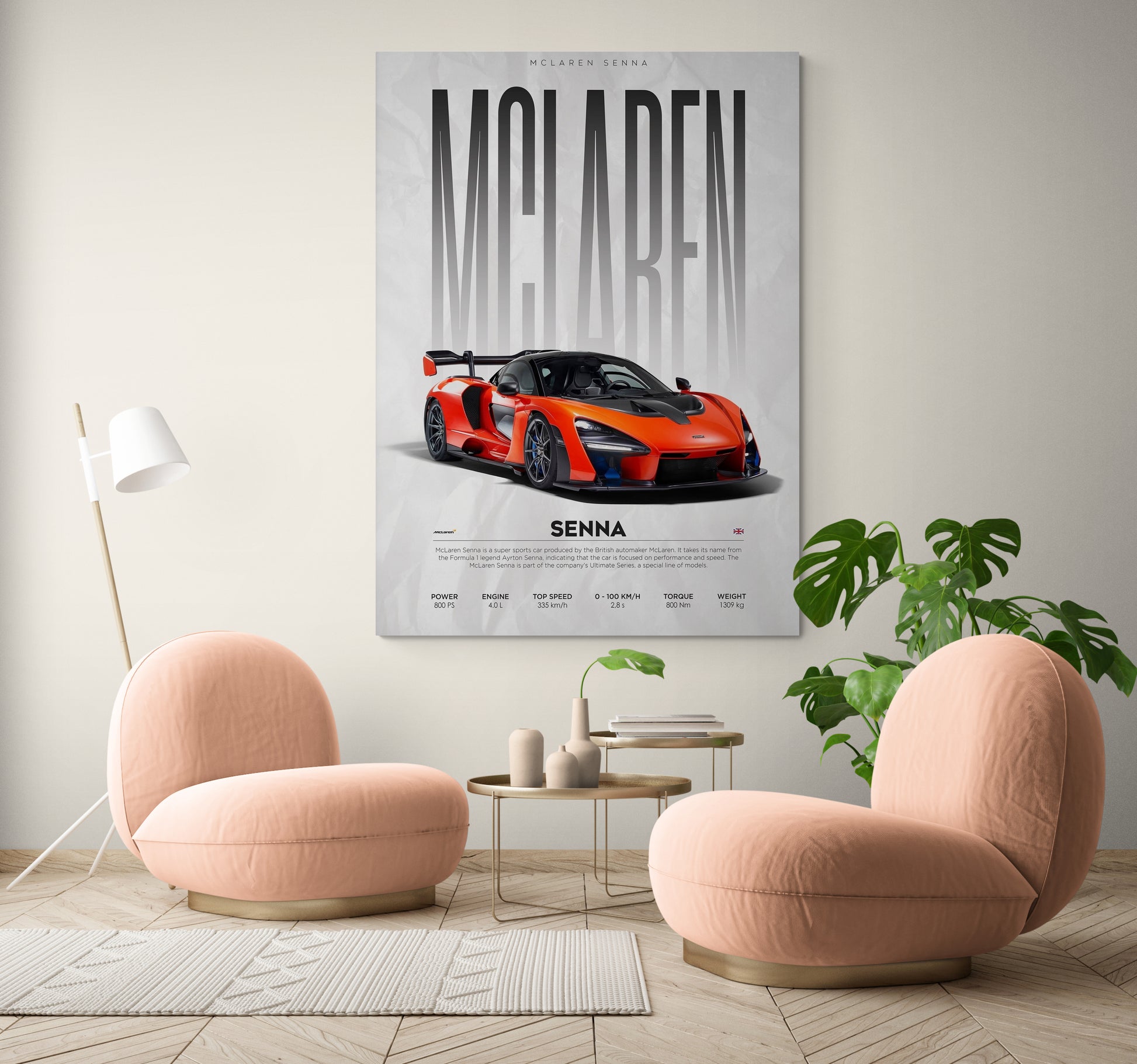 Explore Essential Walls' McLaren Senna Canvas for captivating wall decor featuring McLaren. Elevate your space with art wall art that showcases the essence of McLaren.