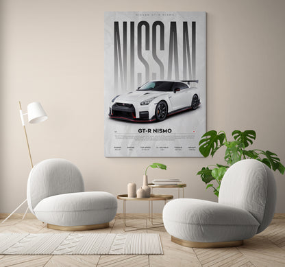  Explore interior wall design ideas with Nissan Skyline R34 wall art canvases. Perfect for aesthetic bedroom ideas, featuring the iconic Nissan Skyline GTR R34 at Essential Walls.