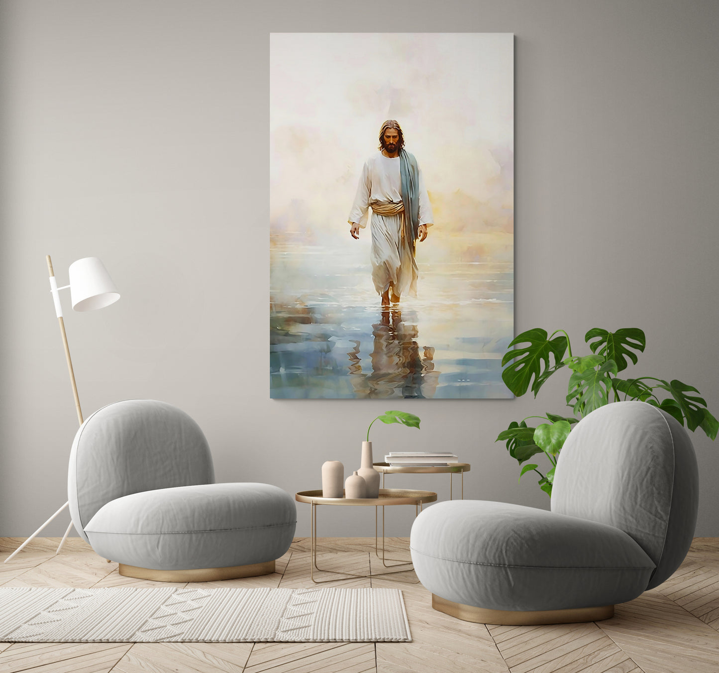JESUS CHRIST WALKING ON WATER