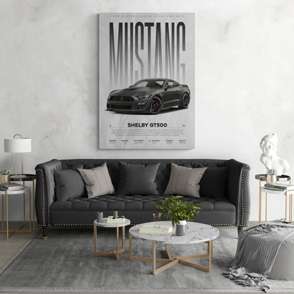 Explore the latest Mustangs of 2024 and iconic Mustang GT logo among our collection, ideal for enhancing your living area design. Discover more about Ford prices and interior design rooms at Essential Walls.