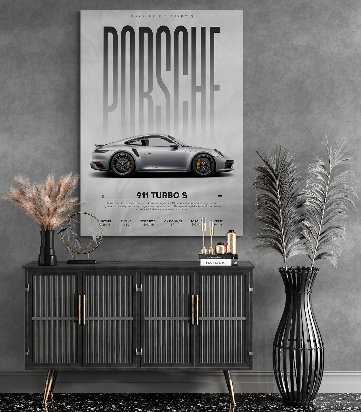 Discover interior design inspiration with Porsche 911 artwork. Explore our collection featuring the iconic Porsche 911 car. Perfect for enhancing your living hall interior design.