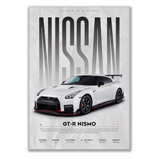 Enhance your living room interior design with a stunning Nissan GTR canvas. Explore our collection featuring the iconic GTR Nissan GTR at Essential Walls.